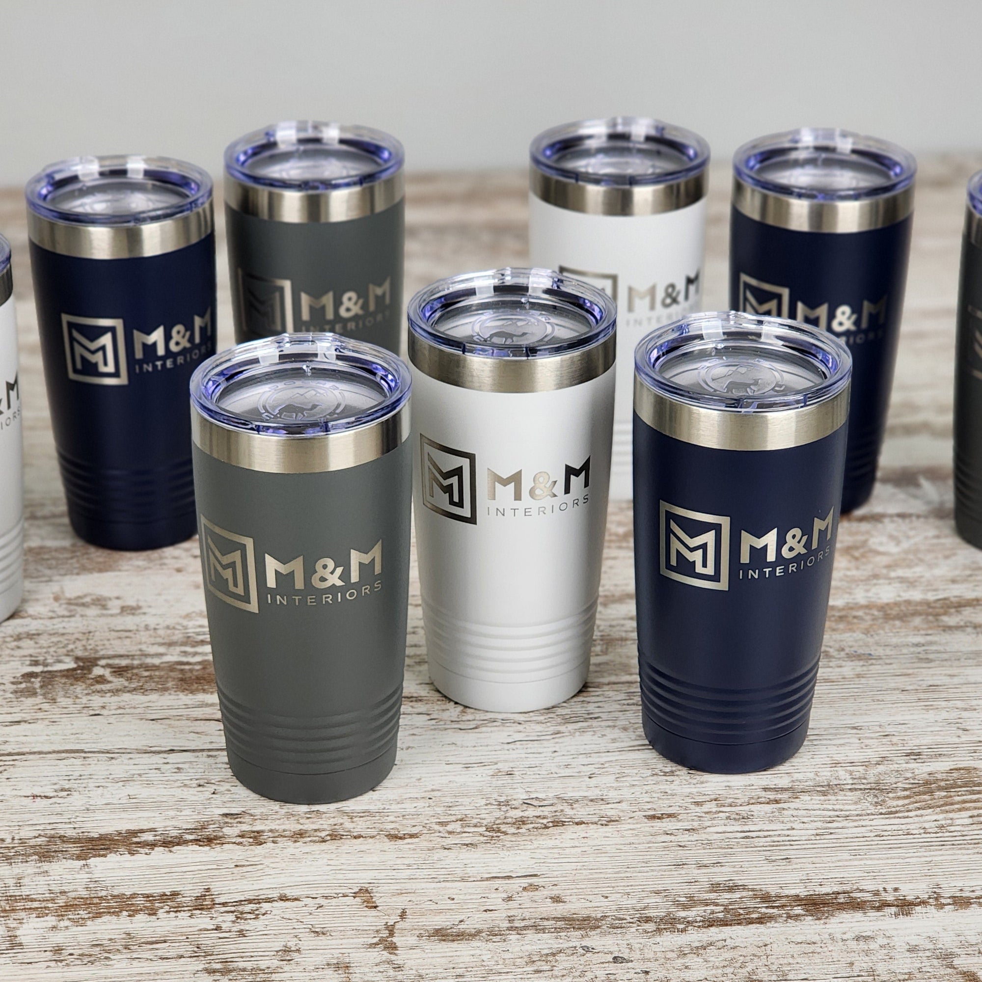 Corporate Branding Products, Custom 20oz Tumbler Engraved With Your Logo