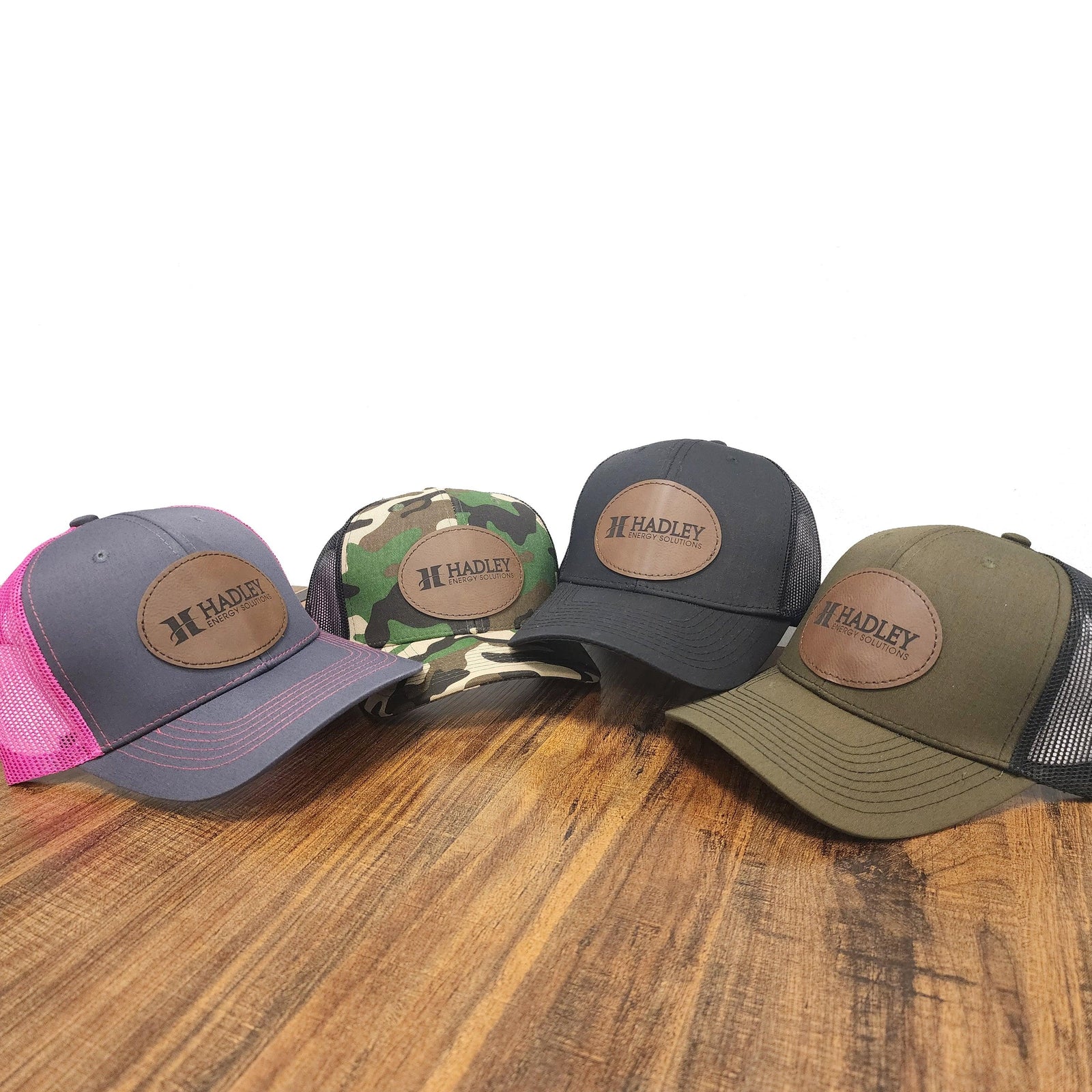 Your Logo! Custom Leather Patch Trucker Hat - Bulk Pricing - Knot Creatives