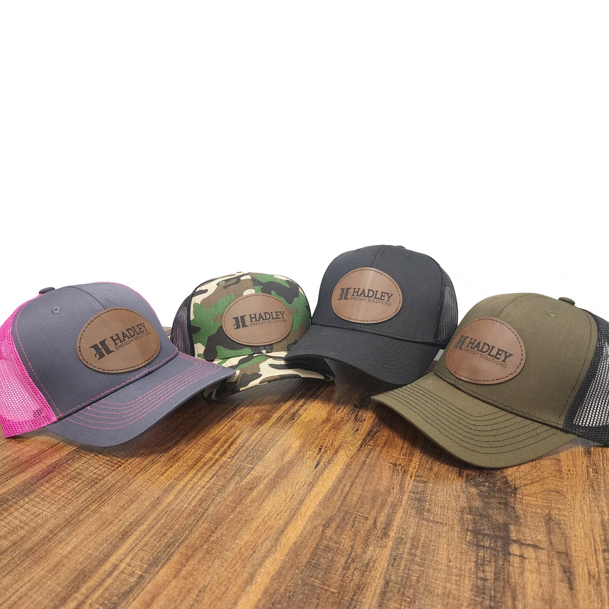 Your Logo! Custom Leather Patch Trucker Hat - Bulk Pricing - Knot Creatives